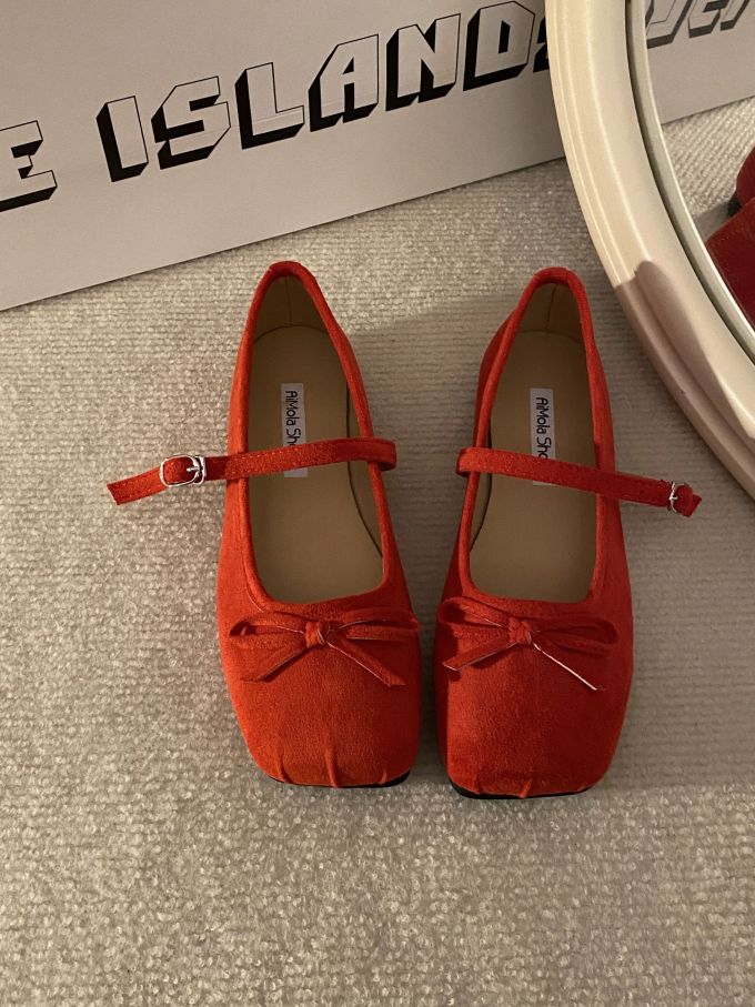方头 中口鞋 绒毛/绒面