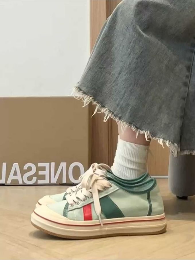 低帮 系带 皮革 