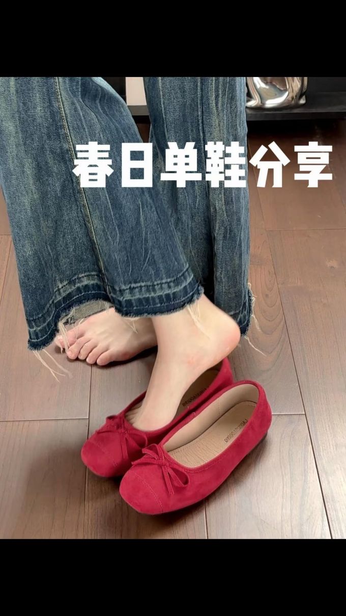 圆头 一脚蹬 中口鞋 皮革