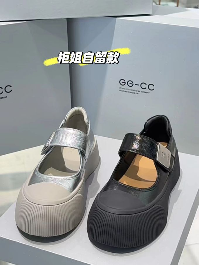 圆头 中口鞋 皮革 