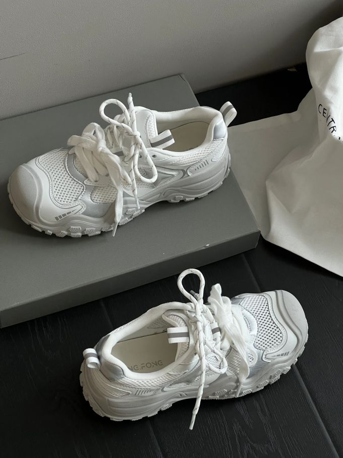 低帮 系带 网面 