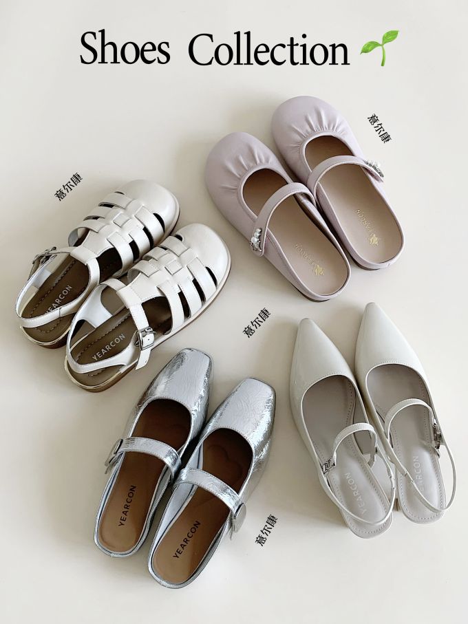 圆头 袢扣 中口鞋 皮革 