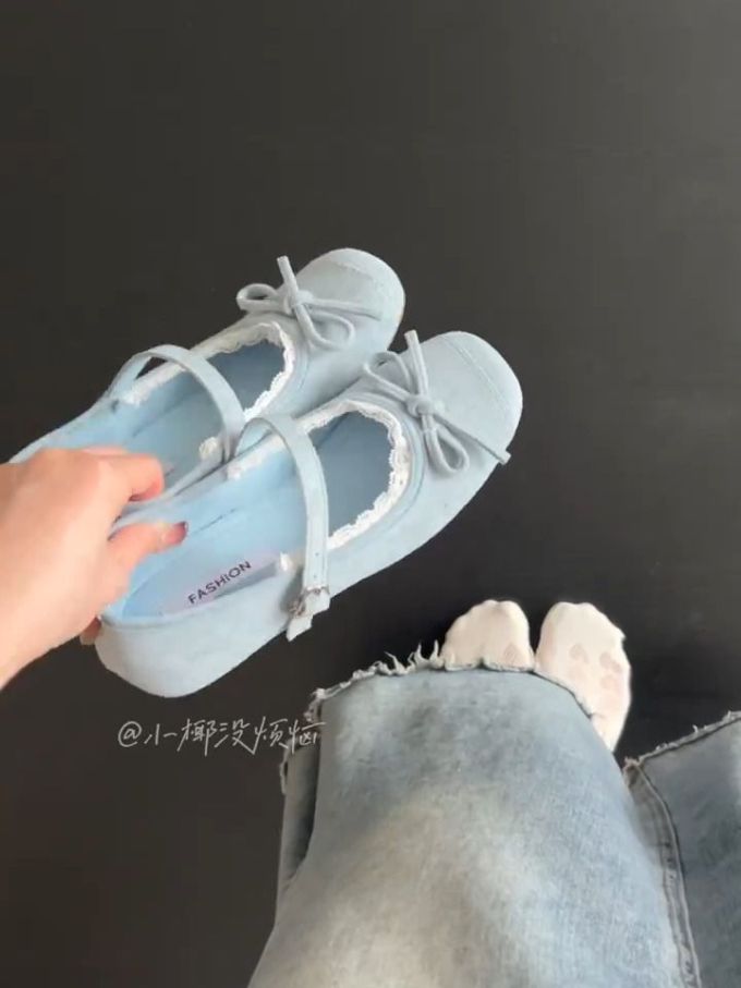 圆头 浅口鞋 皮革 