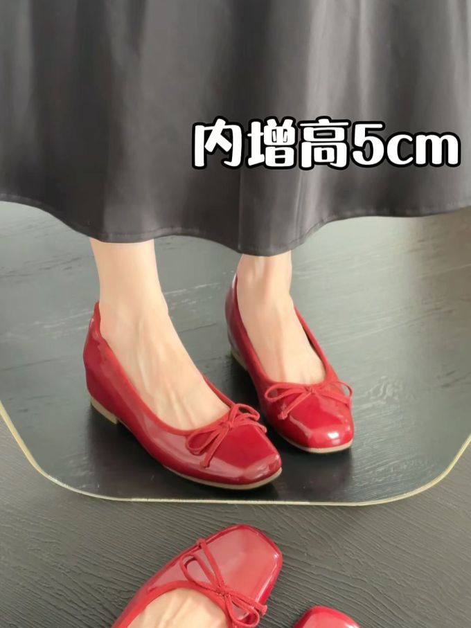 圆头 一脚蹬 浅口鞋 皮革 