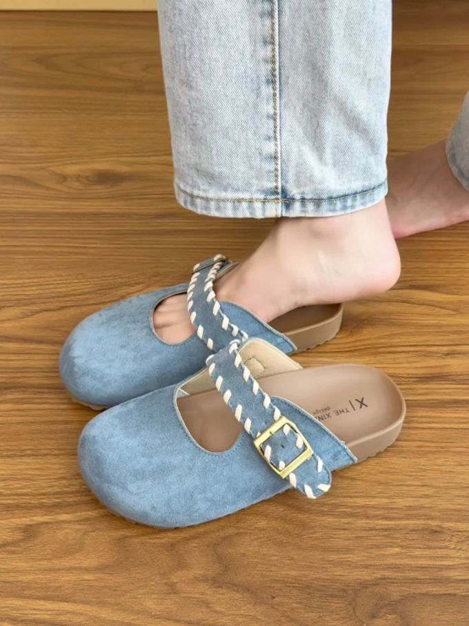 圆头 松紧带 中口鞋 皮革
