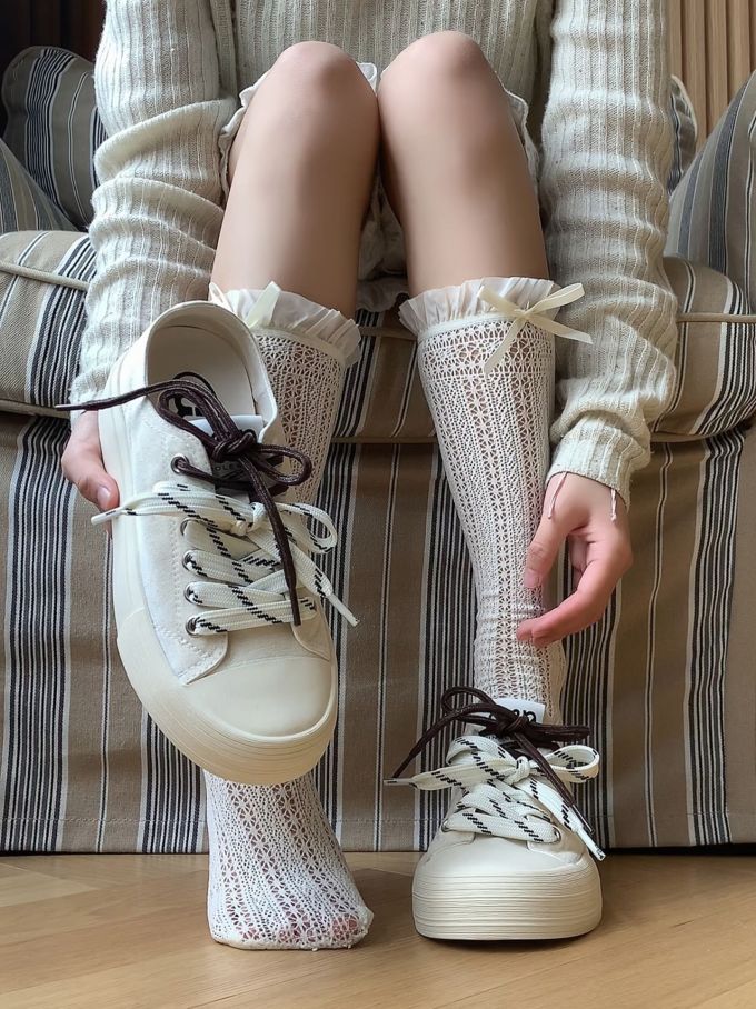 高帮 系带