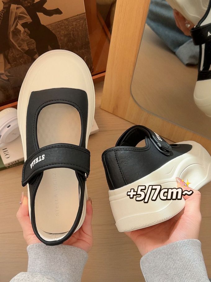 圆头 魔术贴 中口鞋 皮革