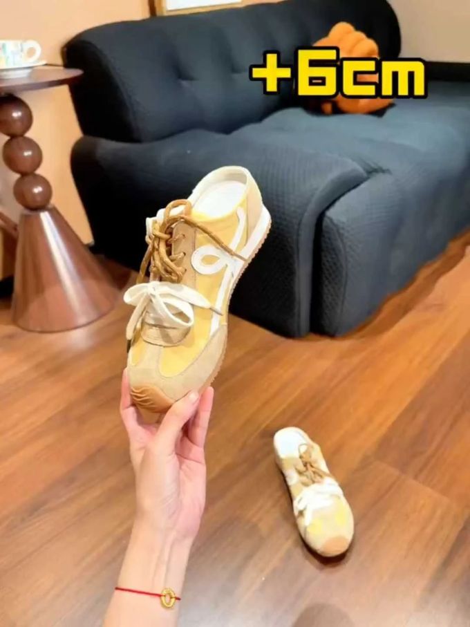 圆头 低帮 系带 中口鞋 布面