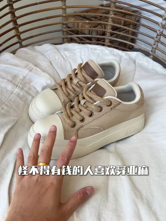低帮 系带 布面