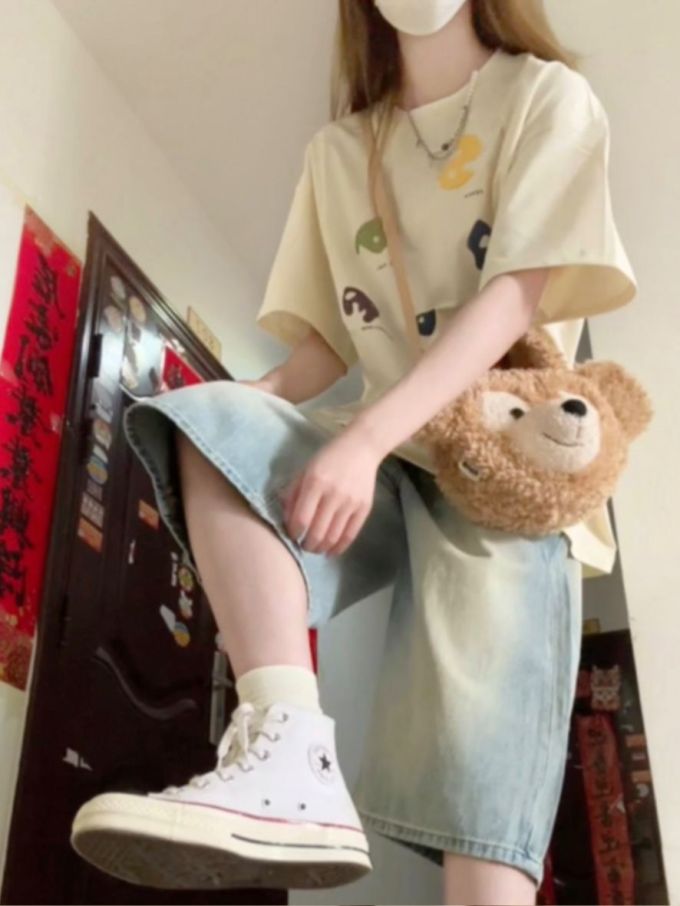 牛仔面料 洗水 冰冻色 树丛绿 甜妹风 甜美 