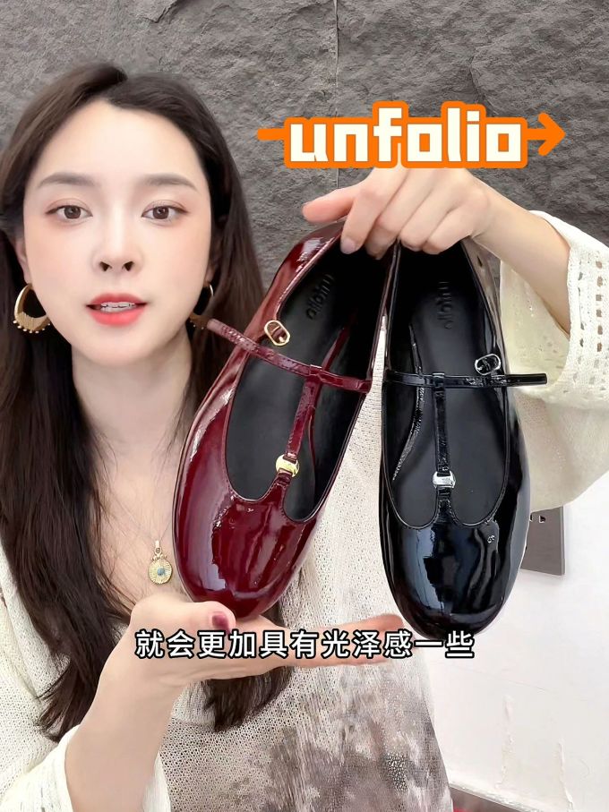 圆头 袢扣 中口鞋 皮革 
