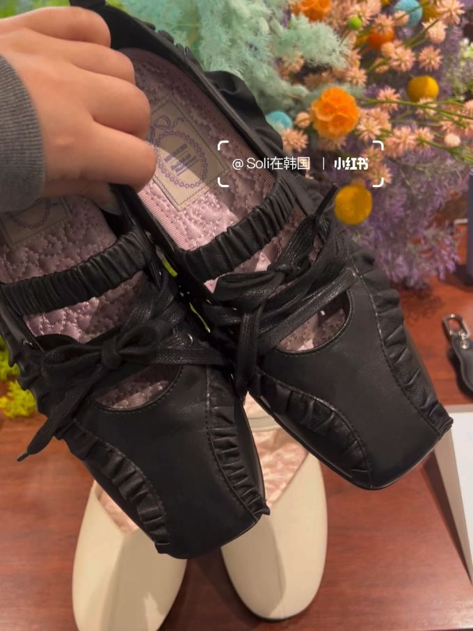 系带 深口鞋 皮革