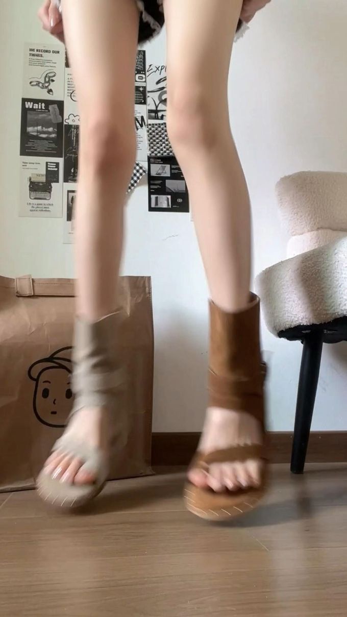 方头 皮革 