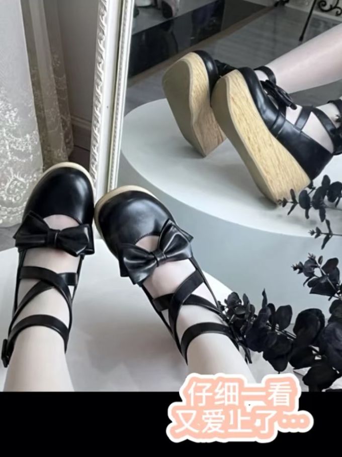 圆头 浅口鞋 皮革 