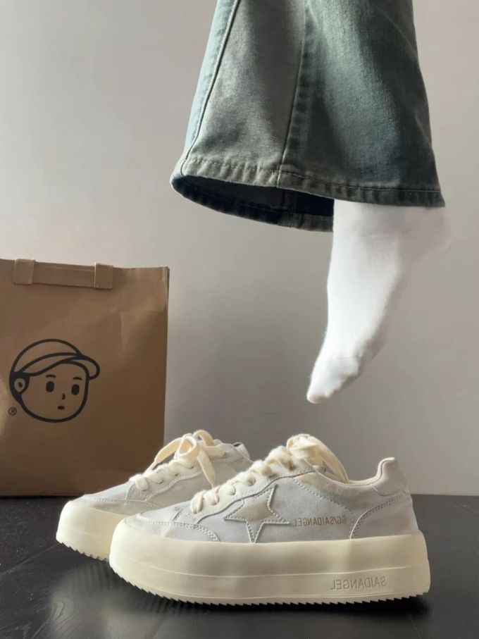 低帮 系带 布面 