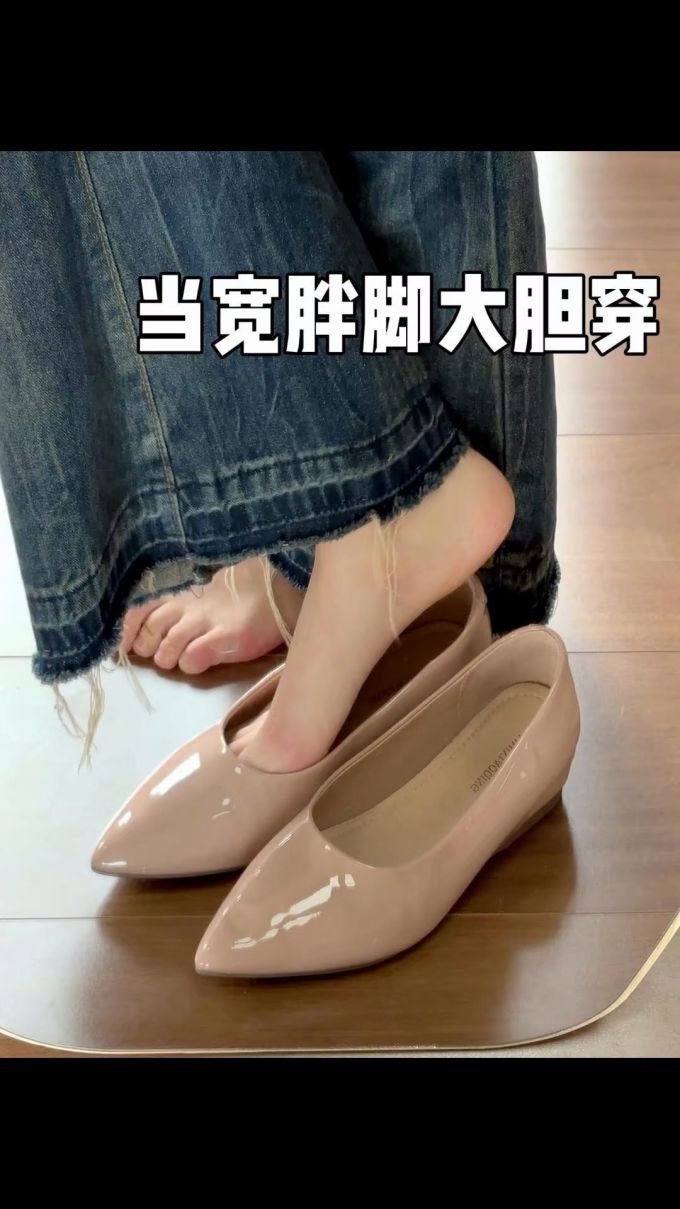 尖头 低帮 一脚蹬 浅口鞋 皮革 