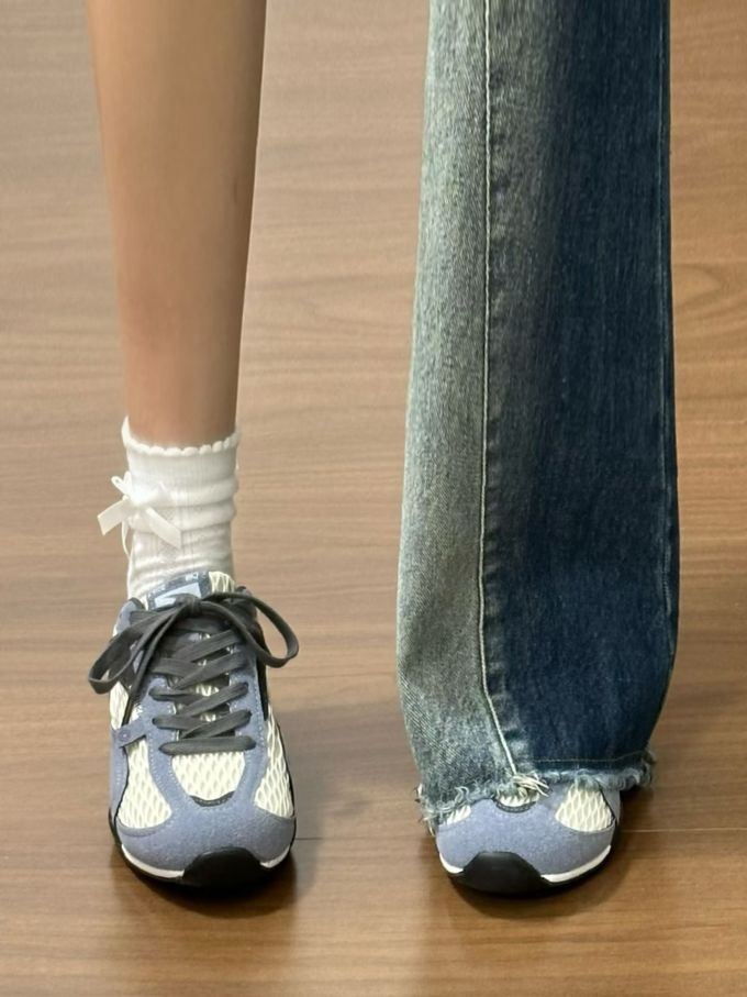 低帮 系带 网面 