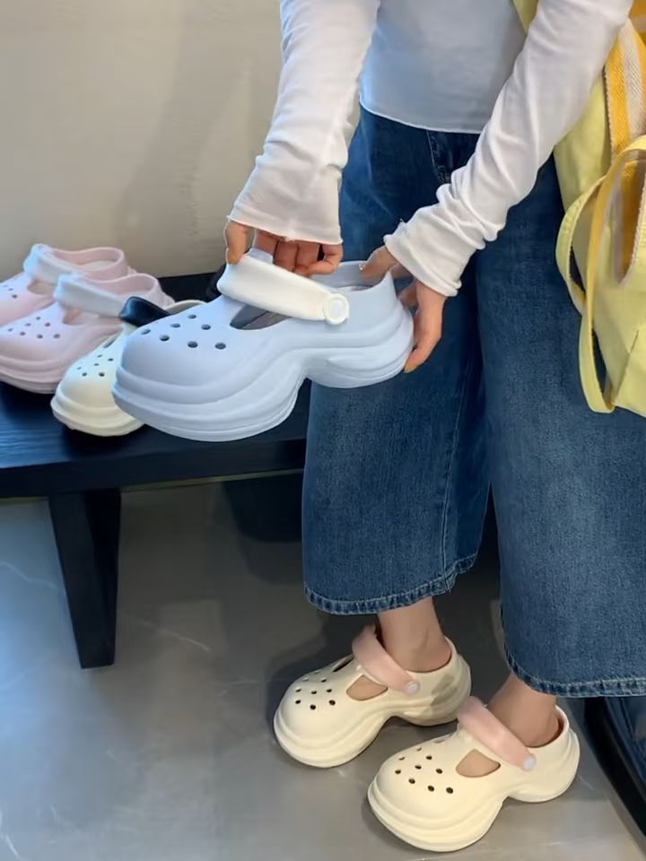 牛仔面料 洗水 水手蓝色 波塞冬蓝 基础扣饰  - VALI鞋履AI设计主图