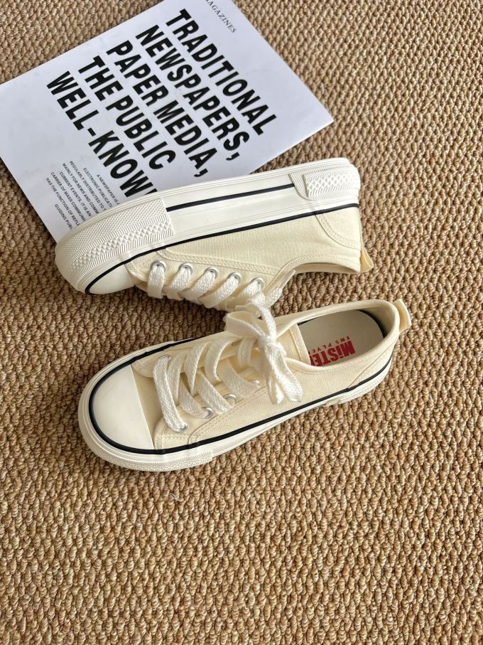 高帮 系带 布面 