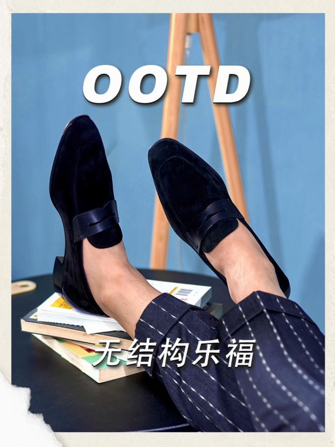 低帮 一脚蹬 深口鞋 皮革 