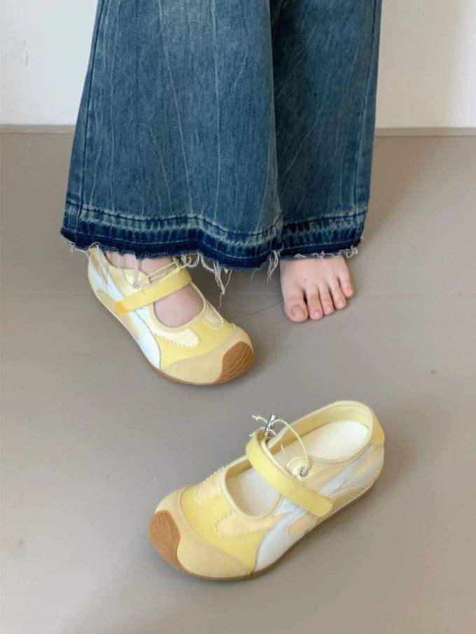 圆头 低帮 魔术贴 中口鞋 布面 