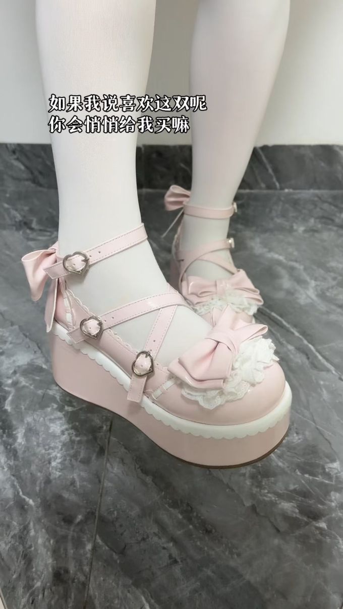 厚底 圆头 袢扣 浅口鞋 皮革