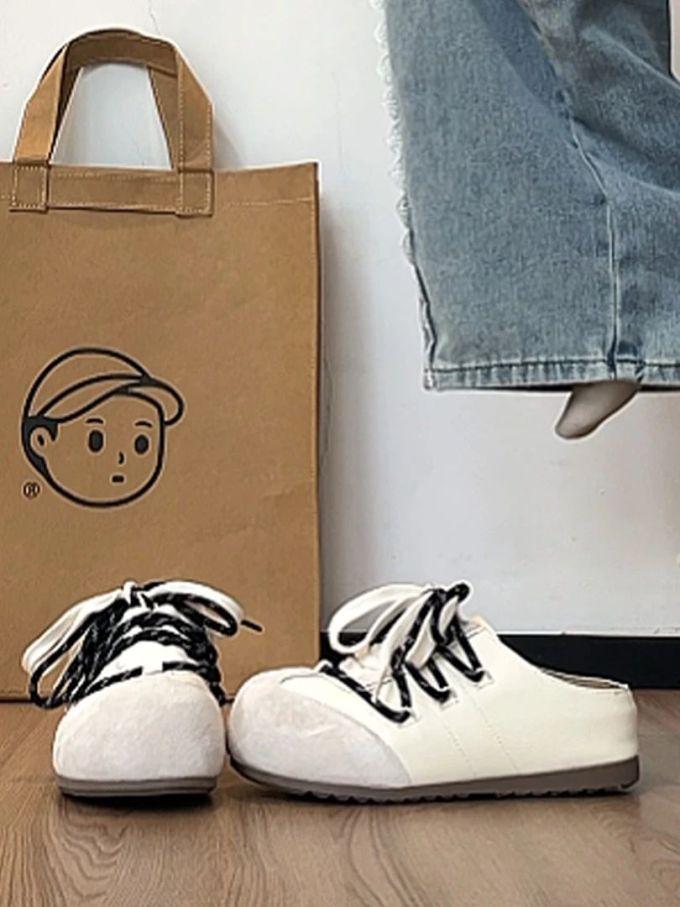 低帮 系带 皮革 