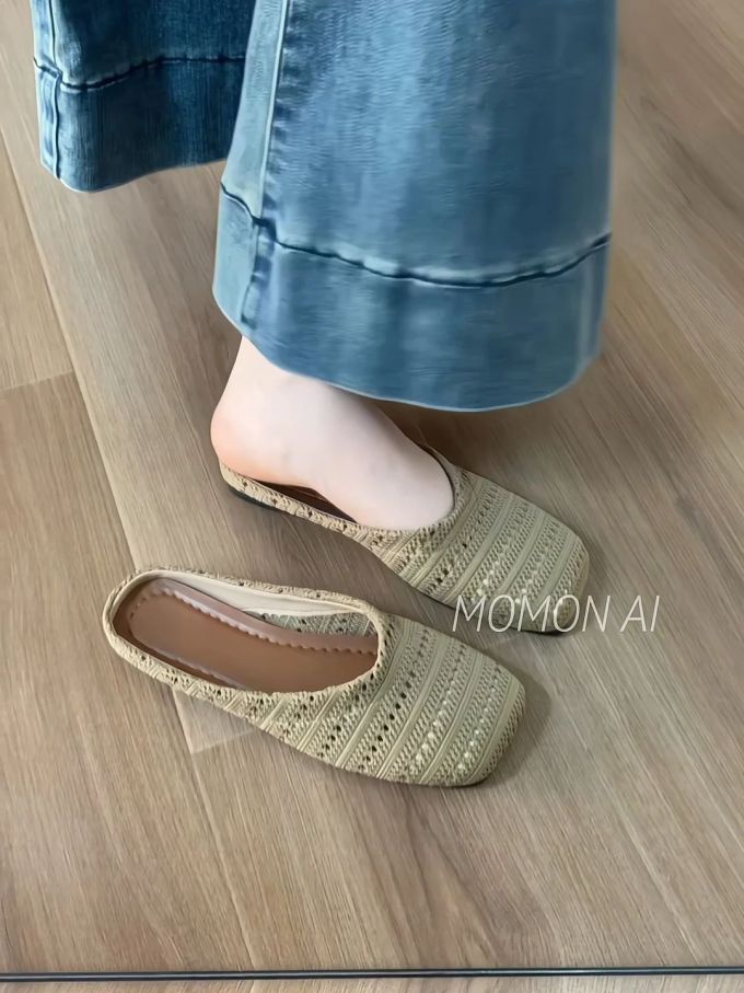 方头 低帮 中口鞋 毛呢