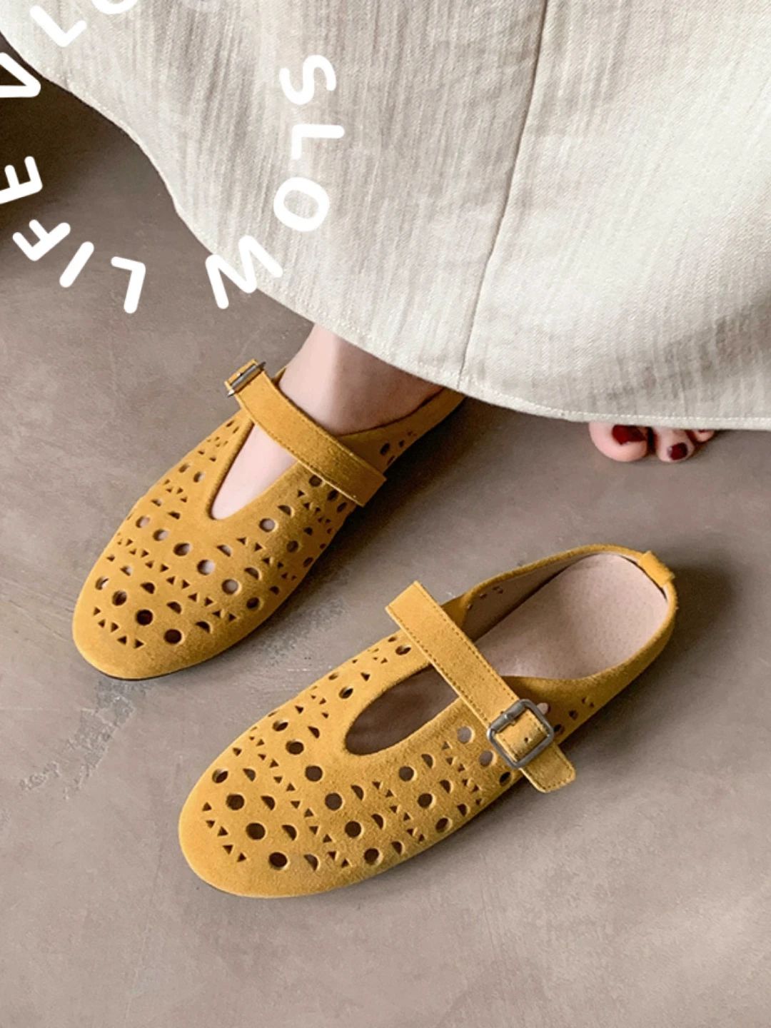 圆头 袢扣 中口鞋 皮革  - VALI鞋履AI设计主图