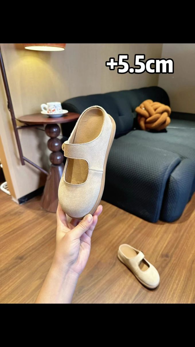 圆头 中口鞋 皮革 