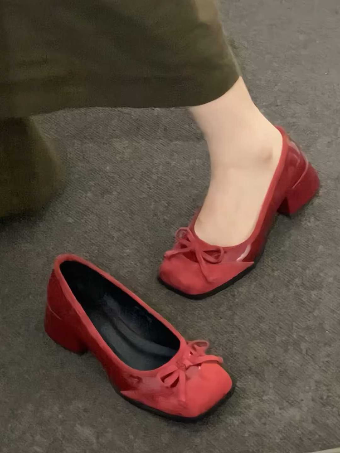 方头 低帮 一脚蹬 中口鞋 皮革  - VALI鞋履AI设计主图