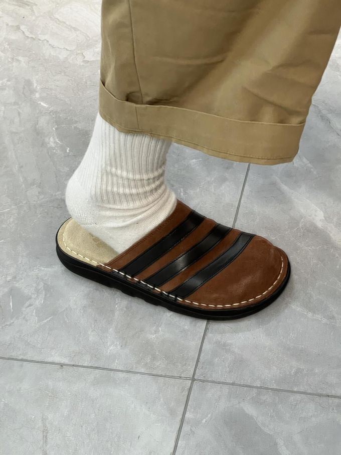 平底 无帮 皮革