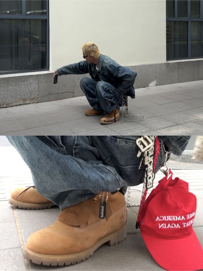 圆头 拉链 皮革