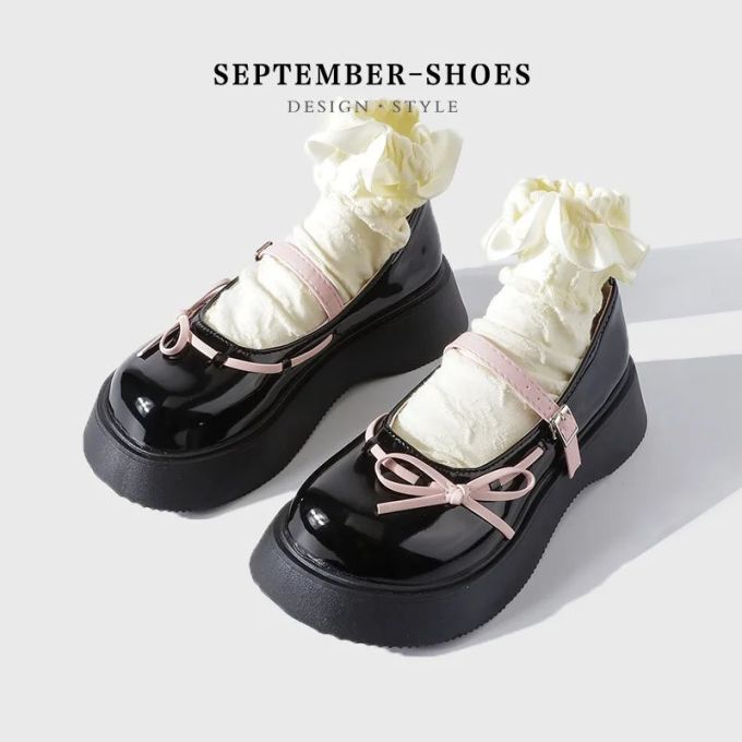 圆头 中口鞋 皮革