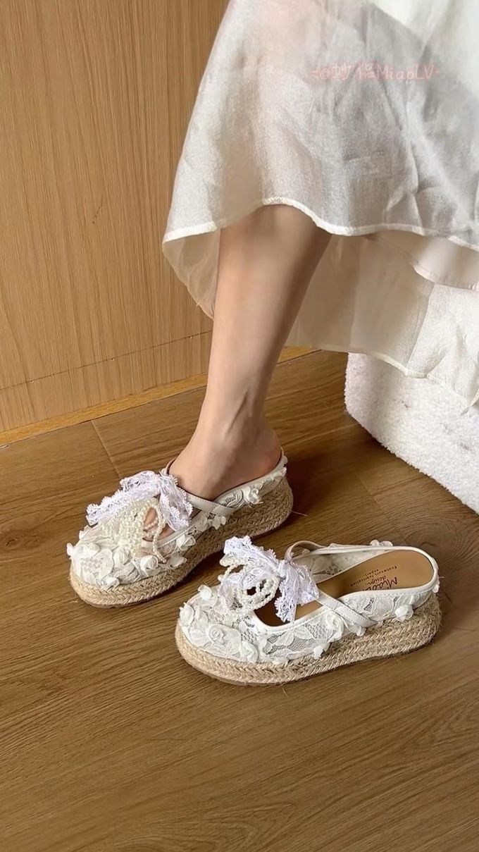圆头 无帮 中口鞋 布面