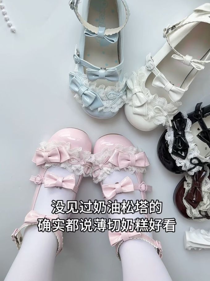 圆头 中口鞋 皮革 