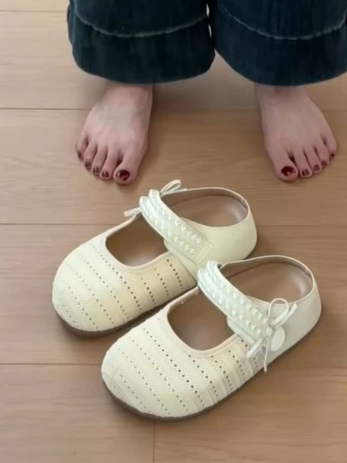 圆头 袢扣 中口鞋 皮革 