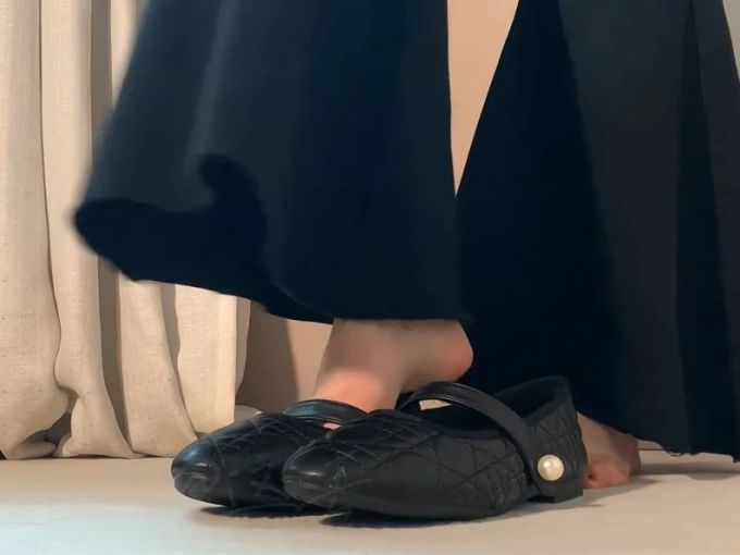 平底 皮革 
