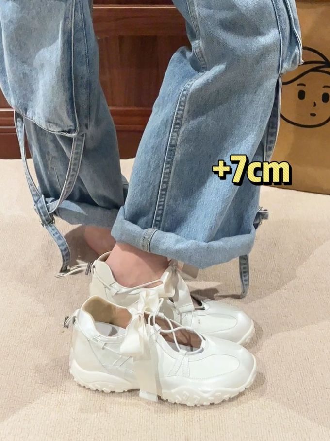 厚底 异形头-分趾 中口鞋 皮革 