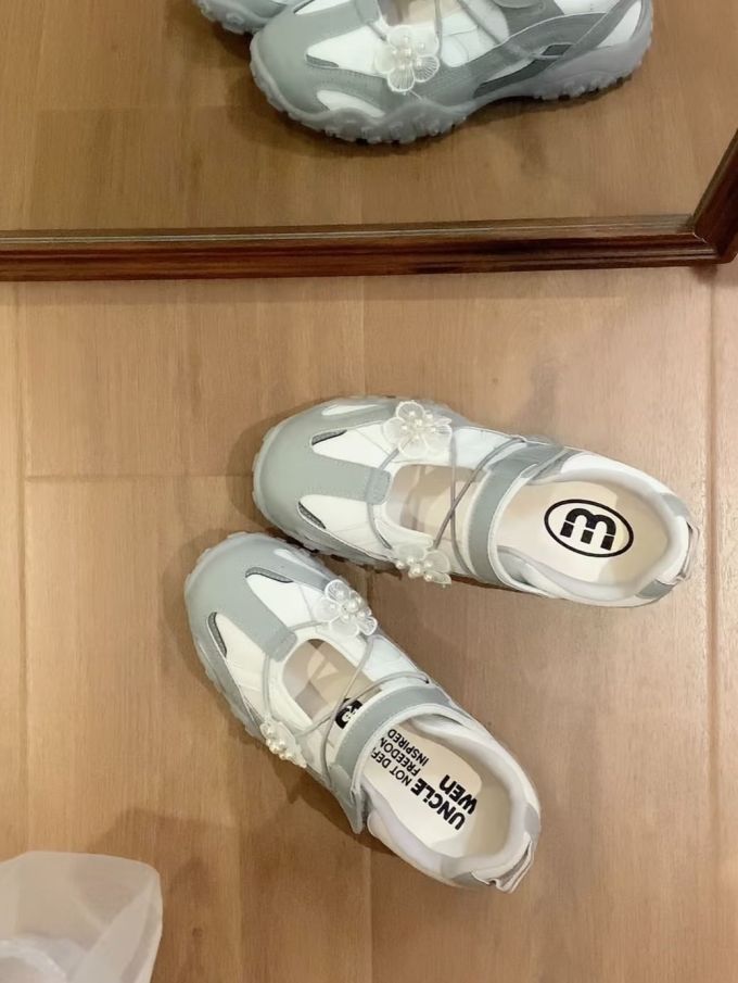 圆头 中口鞋 皮革 
