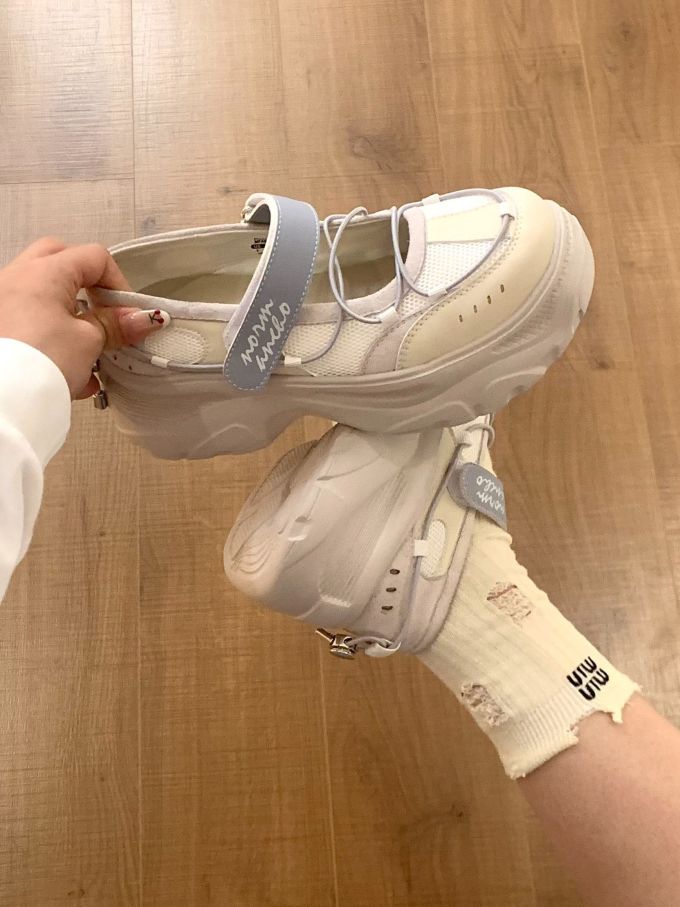 厚底 圆头 中口鞋 皮革