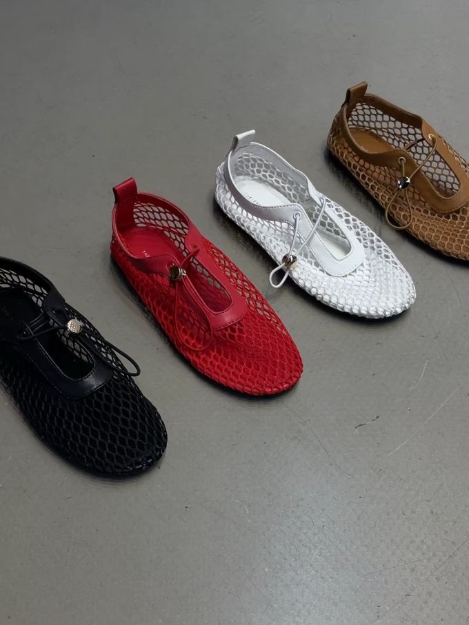 圆头 低帮 袢扣 中口鞋 网面