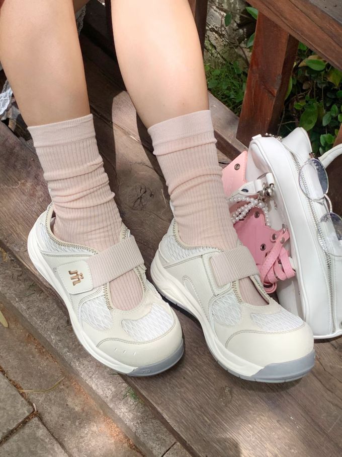 圆头 魔术贴 中口鞋 皮革 