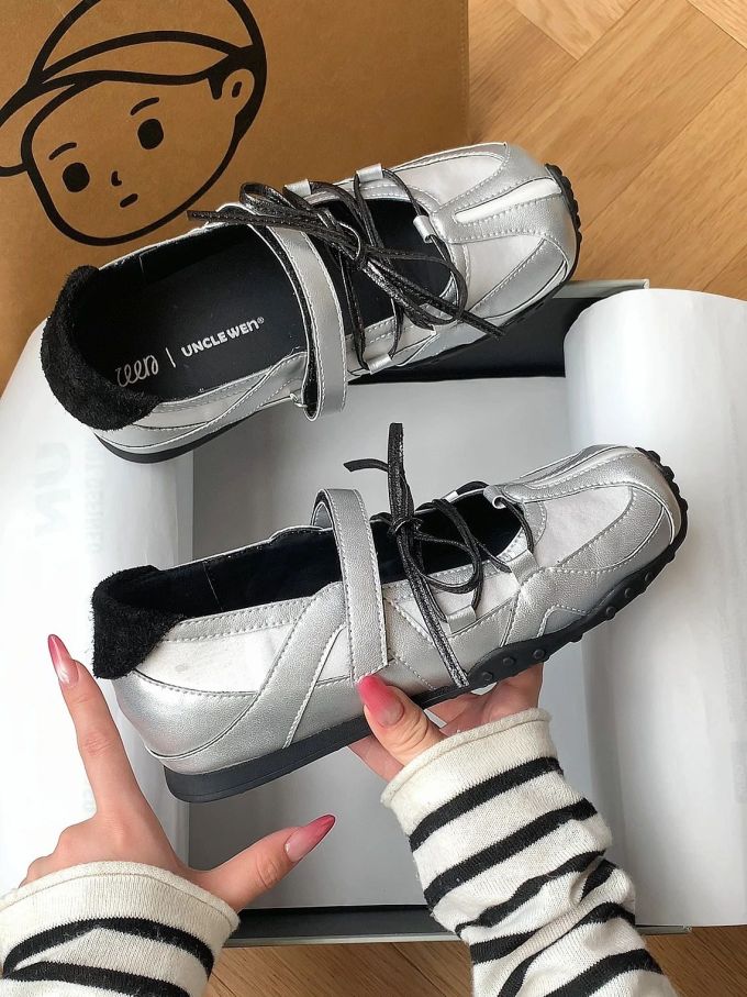 低帮 弹力绳 皮革