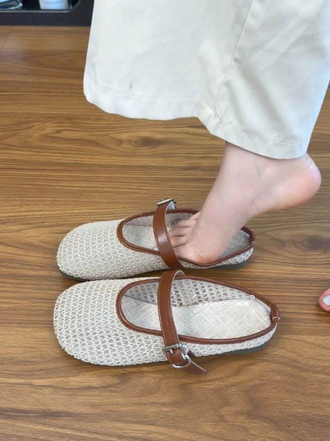 圆头 中口鞋 网面
