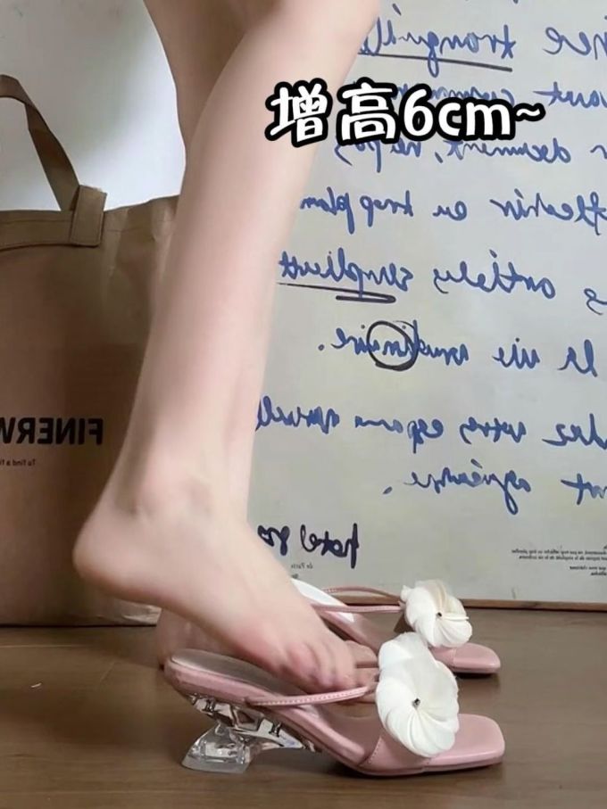 高跟 无帮 塑料