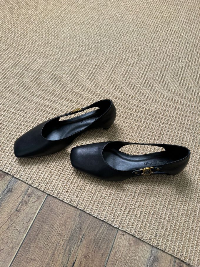方头 一脚蹬 浅口鞋