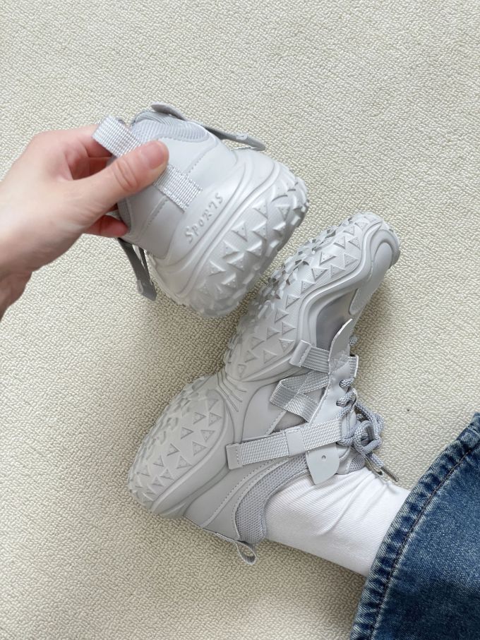 高帮 系带 皮革