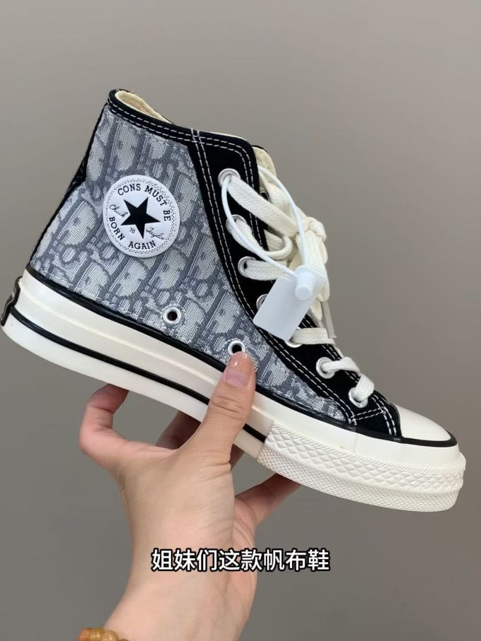 高帮 系带 布面