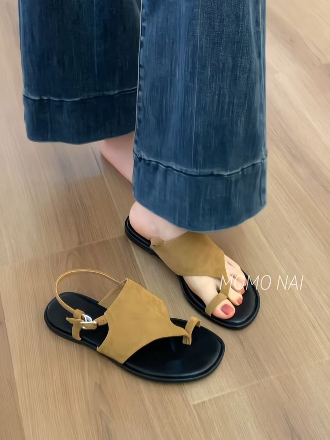 无帮 袢扣 皮革 